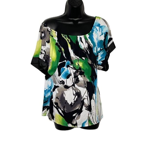 EXPRESS Paint Splatter Dolman Shirt - Picture 3 of 6